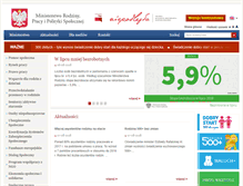 Tablet Screenshot of mpips.gov.pl
